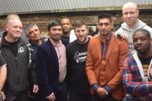 Pacquiao, Kahn and Joshua surprise Fitzroy Lodge fighters