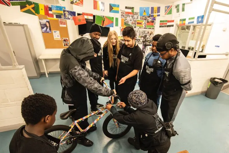 Bike repair workshop for youth